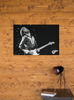 Eric Clapton Poster Vintage Wall Art Retro Love Songs Rock Music Room Dorm Office Black and White Wall Hanging Photograph Stage Performance Iconic Guitar Cool Wall Art Print Poster 12x18