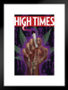 High Times Magazine Poster Weed Marijuana Accessories Hippie Stuff Cannabis Trippy Room Signs Skeleton Hippy Wall Art Stoner Smoking Bedroom or Basement Matted Framed Art Wall Decor 20x26