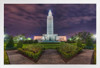 Louisiana State Capitol Building and Gardens Photo Photograph White Wood Framed Poster 20x14