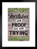 Growth Mindset Mistakes Poster For Classroom Decoration Motivational Class Rules Farmhouse Decor Theme Matted Framed Art Wall Decor 20x26
