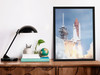 Smithsonian Poster Shuttle Launch Photo Photography Picture Office School Room Home Bedroom Kitchen Bathroom Decor Decorations Modern Aesthetic Cool Wall Decor Art Print Poster 12x18
