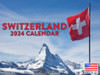 Switzerland Calendar 2024 Monthly Wall Calender 12 Month