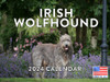 Irish Wolfhound Calendar 2024 Monthly Wall Calender 12 Month