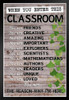 When You Enter This Classroom Sign Educational Rules School Farmhouse Classroom Decor Black Wood Framed Poster 14x20
