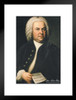 Johann Sebastian Bach Classical Music Composer E. G. Haussmann Portrait Painting Classroom Music Room Decor Symphony JS Bach Motivational Inspirational Matted Framed Wall Decor Art Print 20x26