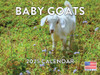 Baby Goat Calendar 2025 Monthly Wall Calender 12 Month | American Made In The USA