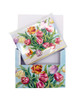 SET OF 3 - Tulips Portfolio Boxed Note Cards by Carol Wilson. 10 embossed 4x5 Die-Cut Notecards and Matching Envelopes in Decorative Gift Box with Magnetic Flap. NCP2506