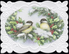 SET OF 3 - Christmas Holiday Chickadee Birds Portfolio Boxed Note Cards by Carol Wilson. 10 embossed 4x5 Die-Cut Notecards and Matching Envelopes in Decorative Gift Box with Magnetic Flap. NCPX2043