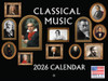 Famous Classical Music Composers Calendar 2026 Monthly Wall Calender | American Made In The USA