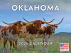 Oklahoma Calendar 2026 Wall 12 Month Monthly OK Scenic Souvenirs Themed Gifts | American Made In The USA