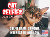 Cat Selfies Calendar 2026 Monthly Wall Calender 12 Month | American Made In The USA