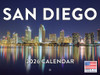 San Diego Calendar 2026 Wall 12 Month Monthly CA Scenic Souvenirs Californian Themed Gifts | American Made In The USA