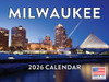 Milwaukee Calendar 2026 Wall 12 Month Monthly WI Scenic Souvenirs Themed Gifts | American Made In The USA
