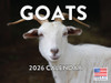 Goat Calendar 2026 Monthly Wall Calender 12 Month | American Made In The USA