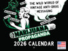 Marijuana Propaganda Calendar 2026 Monthly Wall Calender 12 Month | American Made In The USA