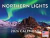 Northern Lights Calendar 2026 Aurora Borealis Wall 12 Month Monthly AK Scenic Souvenirs Alaskan Themed Gifts | American Made In The USA