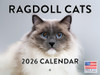 Ragdoll Cat Calendar 2026 Monthly Wall Calender 12 Month | American Made In The USA