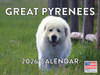 Great Pyrenees Calendar 2026 Wall 12 Month Monthly Great Pyreneess Gifts For Great Pyrenees Lovers Women Men Mom Dad | American Made In The USA