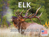 Elk Calendar 2026 Monthly Wall Hunting Gifts for Hunters Men Calender 12 Month | American Made In The USA