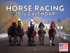 Horse Racing Calendar 2026 Race Horses Monthly Wall Calender 12 Month | American Made In The USA