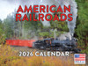 Steam Train Calendar 2026 American Railroad Monthly Wall Calender 12 Month | American Made In The USA