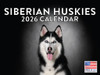 Siberian Husky Calendar 2026 Huskies Monthly Wall Calander 12 Month | American Made In The USA