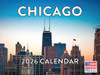 Chicago Calendar 2026 Wall 12 Month Monthly IL Scenic Souvenirs Themed Gifts | American Made In The USA