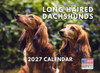 Long Haired Dachshund Calendar 2027 Longhaired Monthly Wall Calender 12 Month