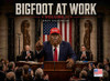 Bigfoot At Work Calendar 2027 Monthly Wall Calender 12 Month | American Made In The USA