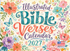 Illustrated Bible Verse Calendar 2027 Monthly Wall Calender 12 Month