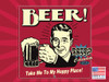 Retro Humor Beer Calendar 2027 Monthly Wall Calender 12 Month