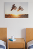 Motocross Poster Dirt Bike Riders Jumping Over Sunset Motorcycle  Photo Photograph Race Racetrack Dirt Cool Wall Art Print Poster 18x12