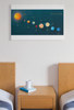 Solar System Room Decor Aesthetic Classroom Wall Paper Nursery Decorations Space Wall Art Playroom Display Educational Planet Poster for Kids Toddlers Teens Cool Wall Art Print Poster 18x12