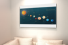 Solar System Room Decor Aesthetic Classroom Wall Paper Nursery Decorations Space Wall Art Playroom Display Educational Planet Poster for Kids Toddlers Teens Cool Wall Art Print Poster 18x12