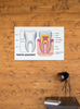 Dental Chart Wall Art Poster Dental Office Decor Nursing School Essentials Dental Medical Assistant Accessories Tooth Anatomy Science Posters Teacher Supplies Cool Wall Art Print Poster 18x12