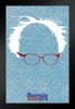Bernie Sanders 2016 Hair and Glasses Campaign Black Wood Framed Poster 14x20