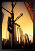 Battery Park West Street Street Sign Manhattan New York City NYC Photo Art Print Black Wood Framed Poster 14x20