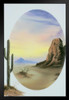 Bob Ross Desert Glow Art Print Painting Bob Ross Poster Bob Ross Collection Bob Art Paintings Happy Accidents Bob Ross Print Decor Mountains Painting Wall Art Black Wood Framed Art Poster 14x20