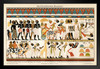 Ancient Egyptian Hieroglyphics 1895 Black Wood Framed Art Poster 20x14