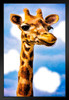 Gertrude Giraffe by Chris Lord Giraffe Poster Giraffe Wall Art Giraffe Pictures for Wall Giraffe Decor Giraffe Standing Safari Wall Pictures Cute Prints for Wall Black Wood Framed Art Poster 14x20