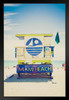 Lifeguard Tower South Beach Miami Florida Photo Art Print Black Wood Framed Poster 14x20