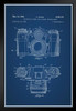 Sauer Vintage Camera 1962 Official Patent Blueprint Black Wood Framed Art Poster 14x20