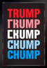 Trump To Chump Transformation Funny Black Wood Framed Poster 14x20