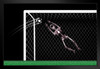 Skeleton Goalie in Soccer Match X Ray Photo Art Print Black Wood Framed Poster 20x14