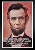 To Sin By Silence Makes Cowards Out Of Men Abraham Lincoln Famous Motivational Inspirational Quote Black Wood Framed Art Poster 14x20