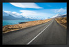 Beautiful Scenery Along Road East Fjord Iceland Photo Black Wood Framed Art Poster 20x14