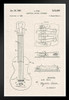 Les Paul Electric Guitar Pickup Sketch Official Patent Diagram Black Wood Framed Poster 14x20