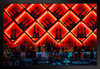 Alcohol Displayed in Nightclub Bar Neon Lights Photo Art Print Black Wood Framed Poster 20x14