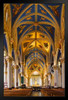 Interior Basilica of the Sacred Heart Notre Dame Photo Black Wood Framed Art Poster 14x20