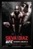 Official UFC 183 Anderson Silva vs Nick Diaz Sports Black Wood Framed Art Poster 14x20